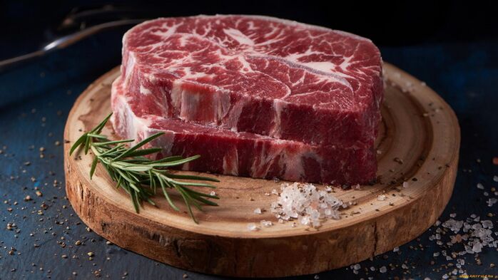 A hús fehérjeforrás a férfiak normál spermatogeneziséhez